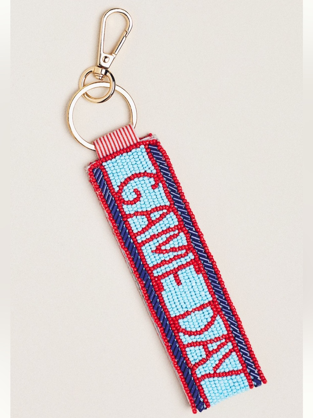 Beaded Game Day Bag Charm